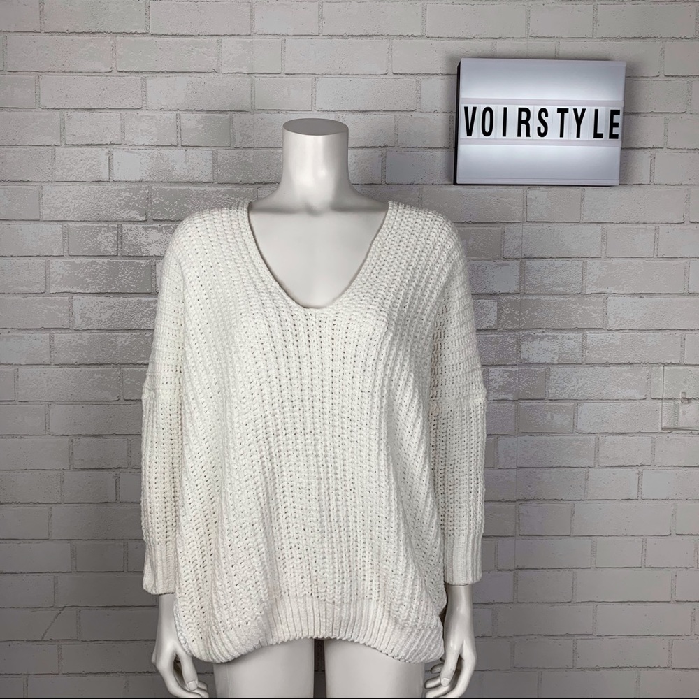 COZY DROP SHOULDER OVERSIZED SWEATER - Picture 2 of 8